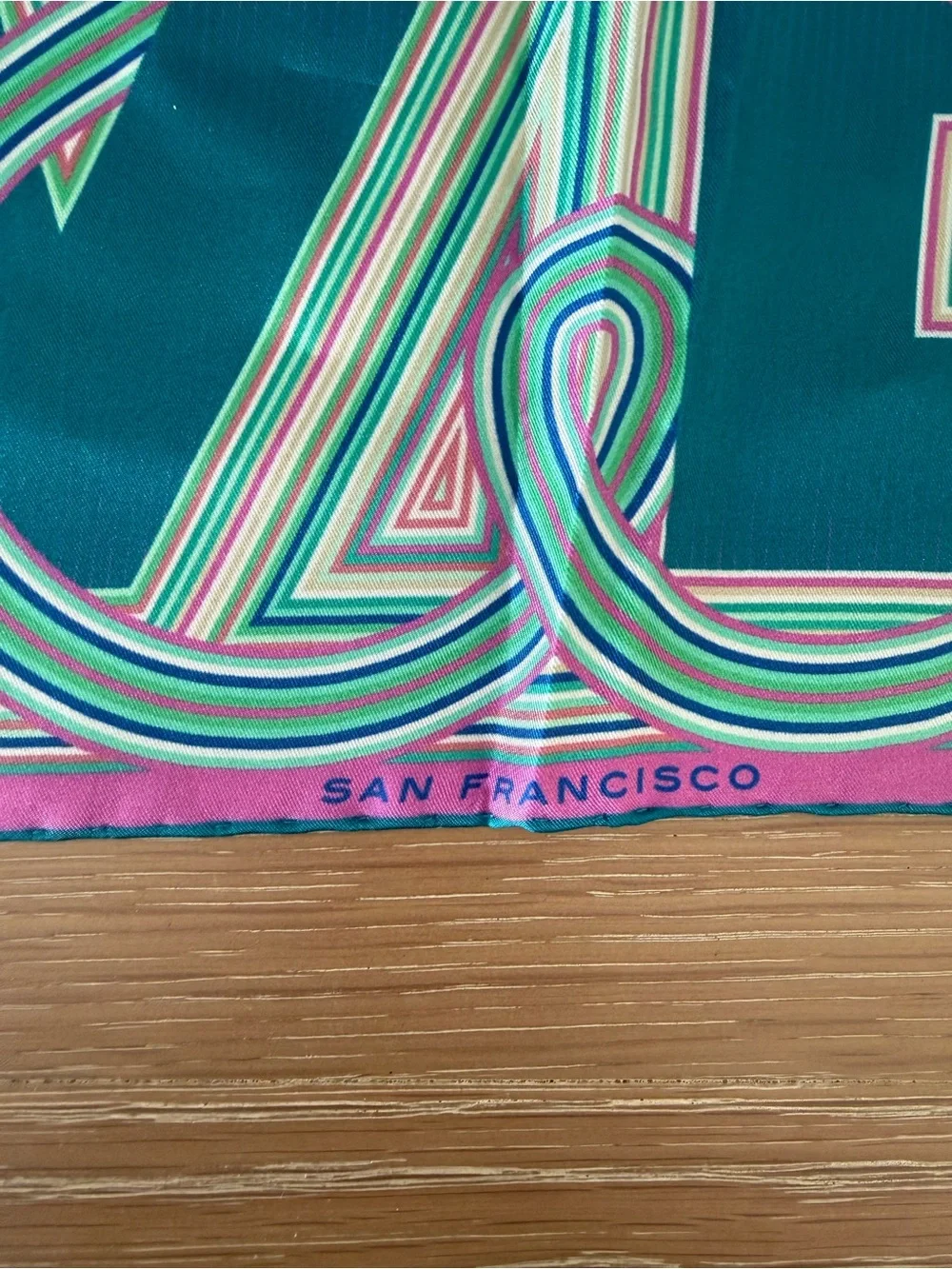 NEW Furious Goose LOVE San Francisco 100% Silk Scarf 16.5” UK